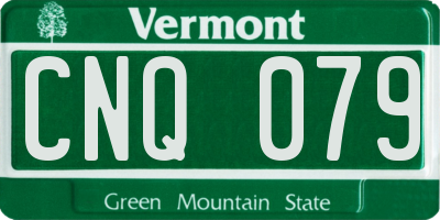 VT license plate CNQ079