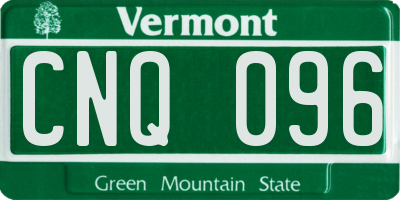 VT license plate CNQ096