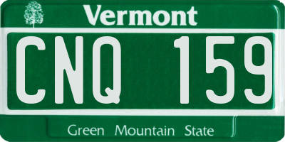 VT license plate CNQ159