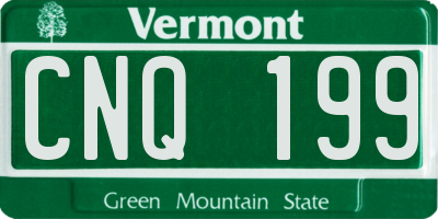 VT license plate CNQ199
