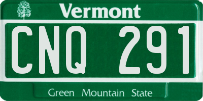 VT license plate CNQ291