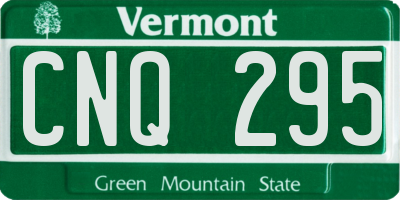 VT license plate CNQ295