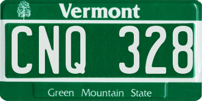 VT license plate CNQ328