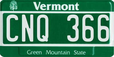 VT license plate CNQ366