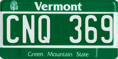 VT license plate CNQ369