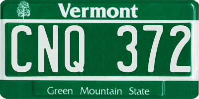 VT license plate CNQ372
