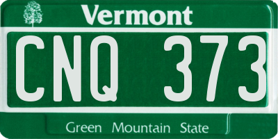 VT license plate CNQ373