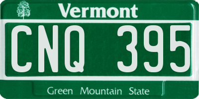 VT license plate CNQ395