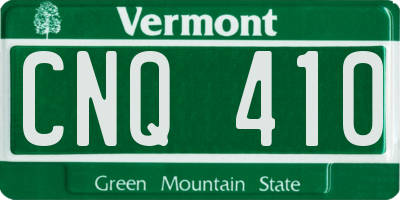 VT license plate CNQ410