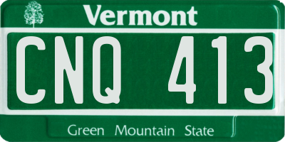 VT license plate CNQ413