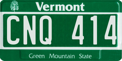 VT license plate CNQ414