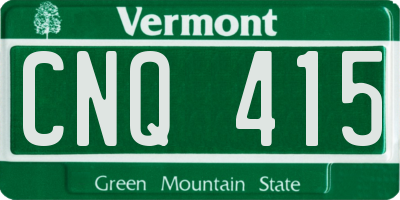 VT license plate CNQ415