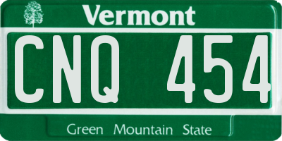 VT license plate CNQ454