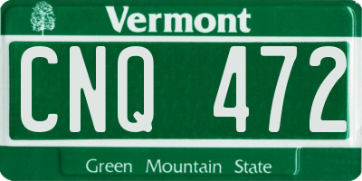VT license plate CNQ472