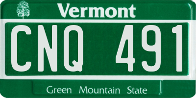 VT license plate CNQ491
