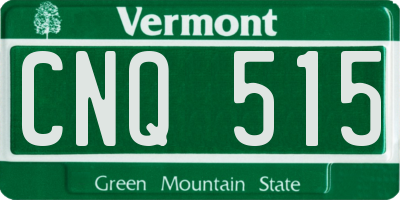 VT license plate CNQ515