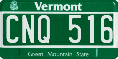 VT license plate CNQ516