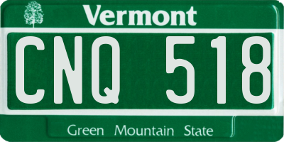 VT license plate CNQ518