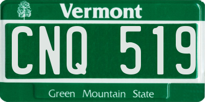 VT license plate CNQ519