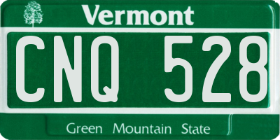 VT license plate CNQ528