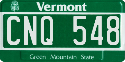 VT license plate CNQ548
