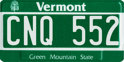 VT license plate CNQ552
