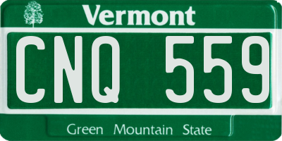 VT license plate CNQ559