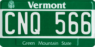 VT license plate CNQ566