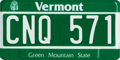 VT license plate CNQ571