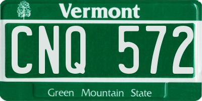 VT license plate CNQ572