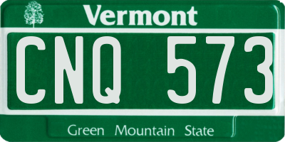 VT license plate CNQ573