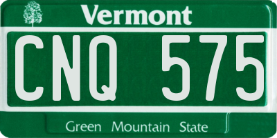 VT license plate CNQ575