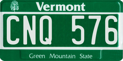 VT license plate CNQ576