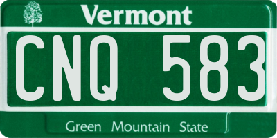 VT license plate CNQ583