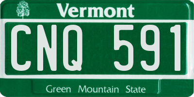 VT license plate CNQ591