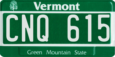 VT license plate CNQ615