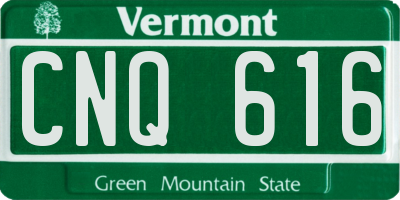 VT license plate CNQ616