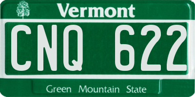 VT license plate CNQ622