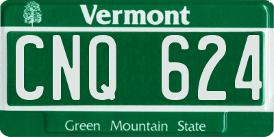 VT license plate CNQ624