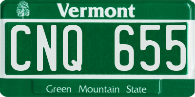 VT license plate CNQ655