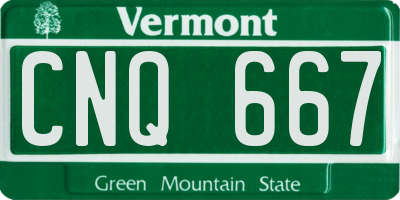 VT license plate CNQ667
