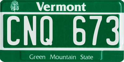 VT license plate CNQ673