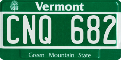 VT license plate CNQ682