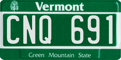 VT license plate CNQ691