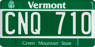 VT license plate CNQ710