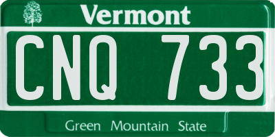 VT license plate CNQ733
