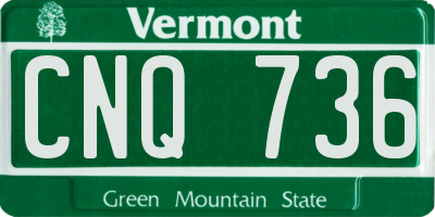 VT license plate CNQ736