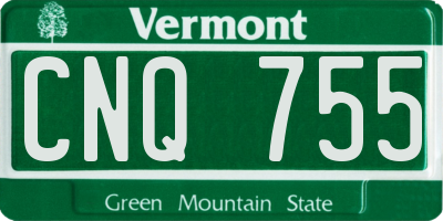 VT license plate CNQ755