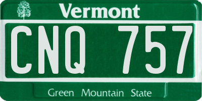 VT license plate CNQ757