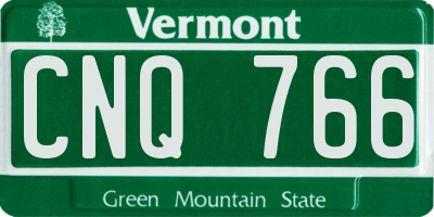 VT license plate CNQ766